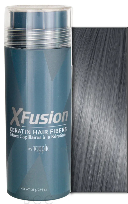 XFusion GRAY 28g Hair Fibers – Natural Keratin – Free Ship & Money Back!