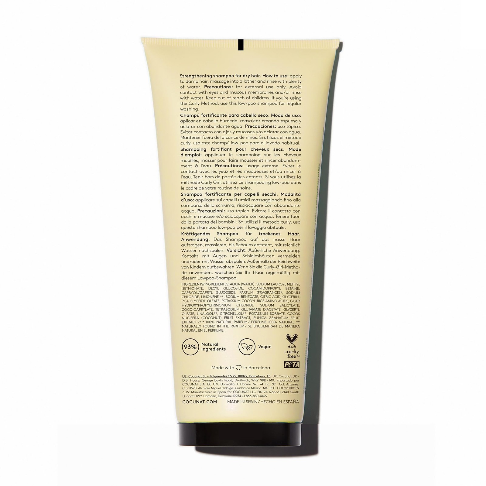 COCUNAT – Rich Shampoo – Dry, Curly, Damaged Or Dyed Hair – Shampoo – 200 Ml