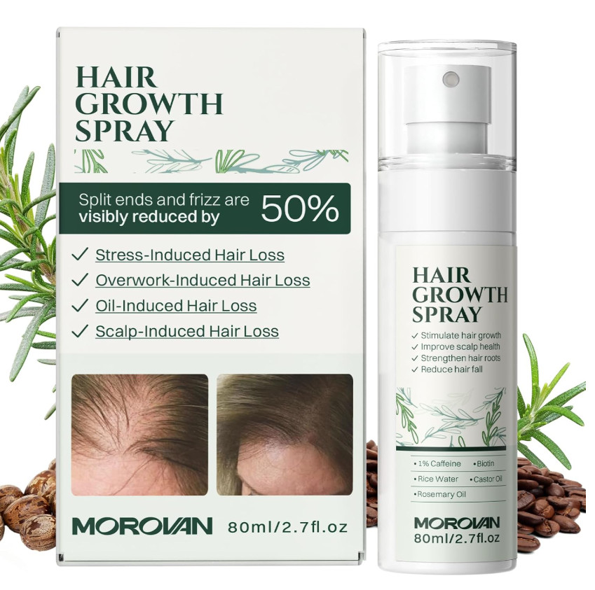 Hair Growth Spray Rosemary Oil Biotin Caffeine Castor Oil Anti Hair