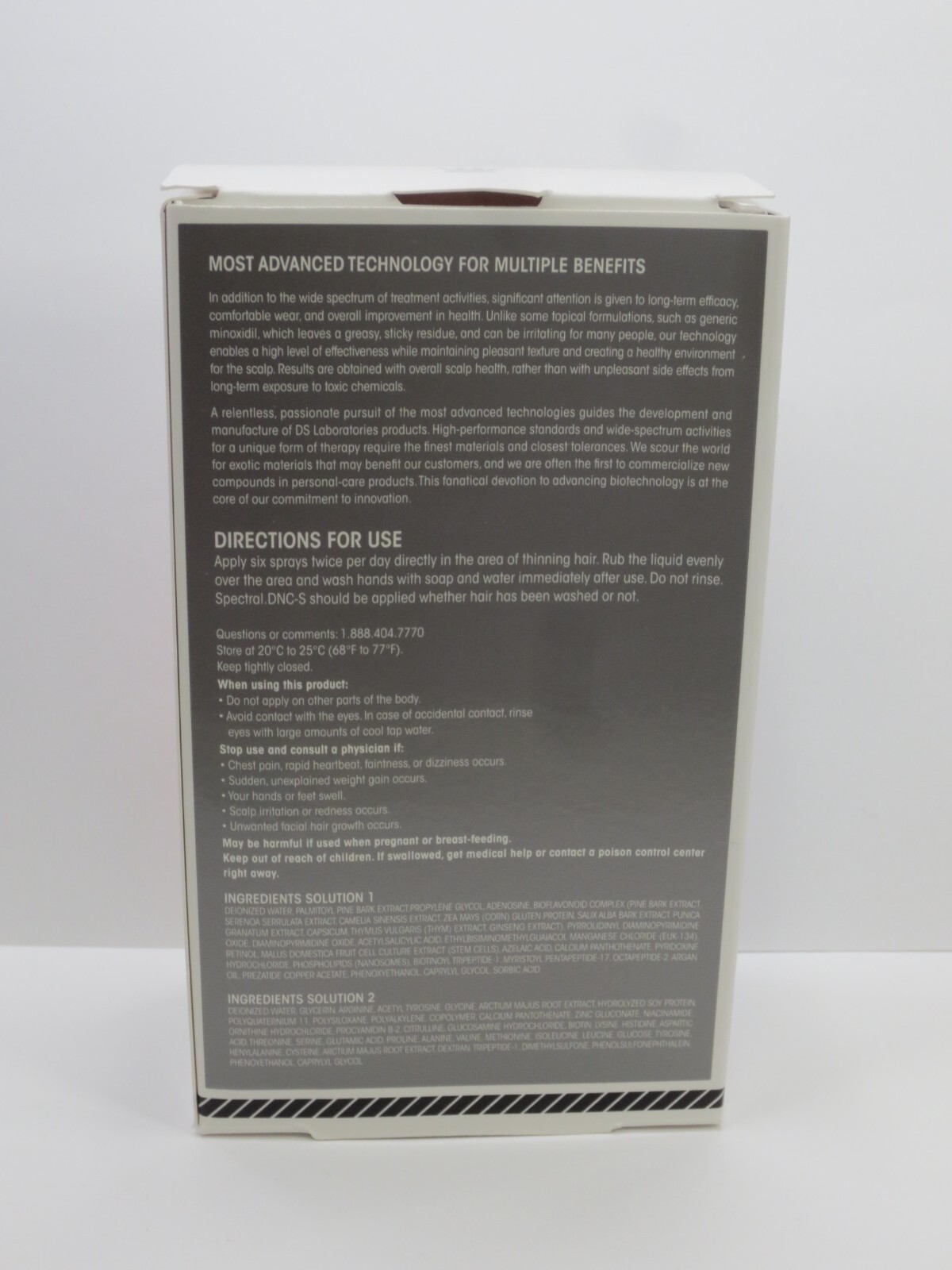 DS LABORATORIES BREAKTHROUGH HAIR SUPPORT SYSTEM FOR THINNING HAIR 4 OZ BOXED