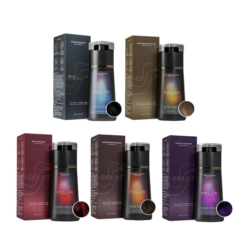 Polar-Hair Dye Shampoo Polar Hair Care, Hair Care Shampoo 200ML/6.7 OZ 4 Colors!