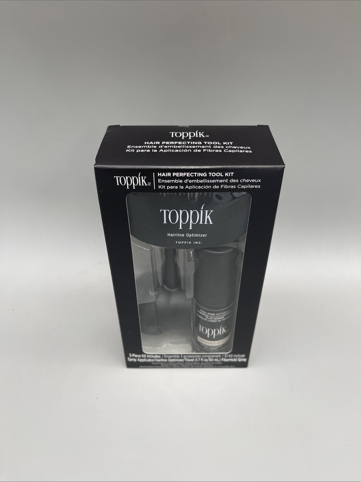 TOPPIK Accessories Set Hair Perfecting Tool Kit Fiber Hold Spray Applicator New