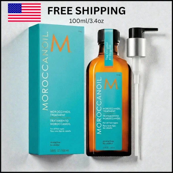 Moroccanoil Treatment, Original (For All Hair Types) 100ml/3.4oz US Seller
