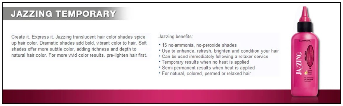 Clairol Jazzing Semi Permanent Hair Color for Gray 3 oz – Choose Color