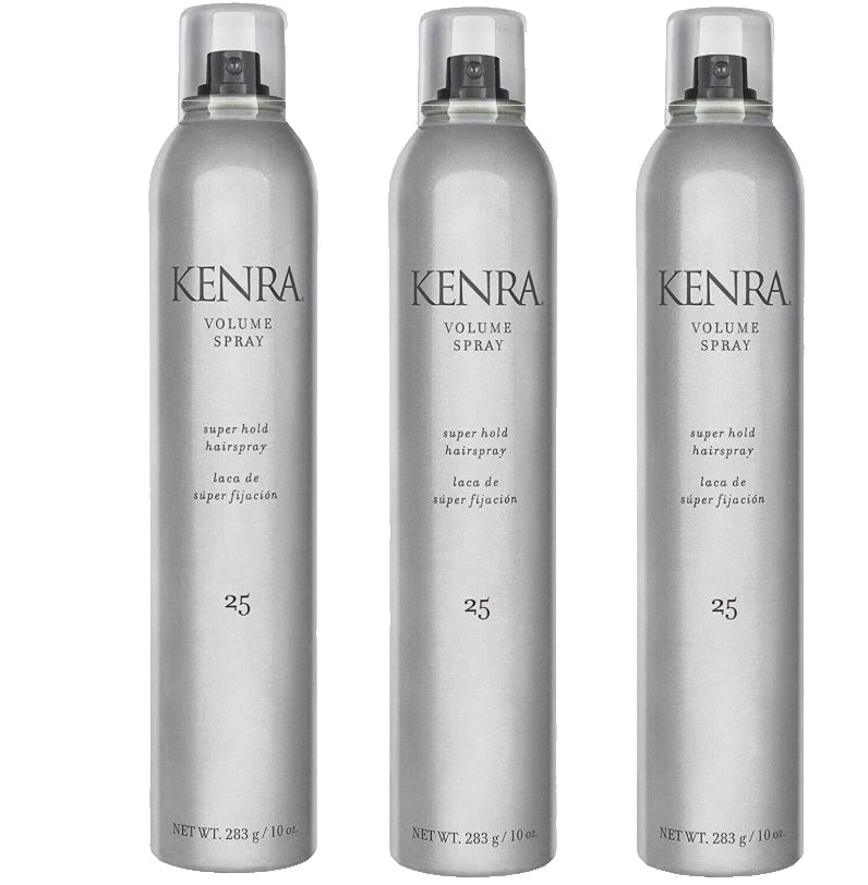 3 X Kenra #25 Volume Spray 10oz – Brand New (50%VOC)