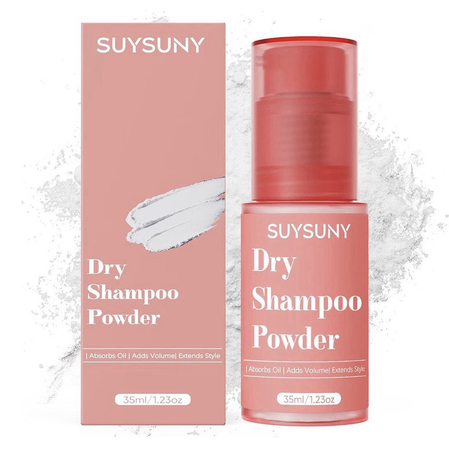 SUYSUNY Dry Shampoo Powder Unscented Volumizing 35 ml Pink Unisex