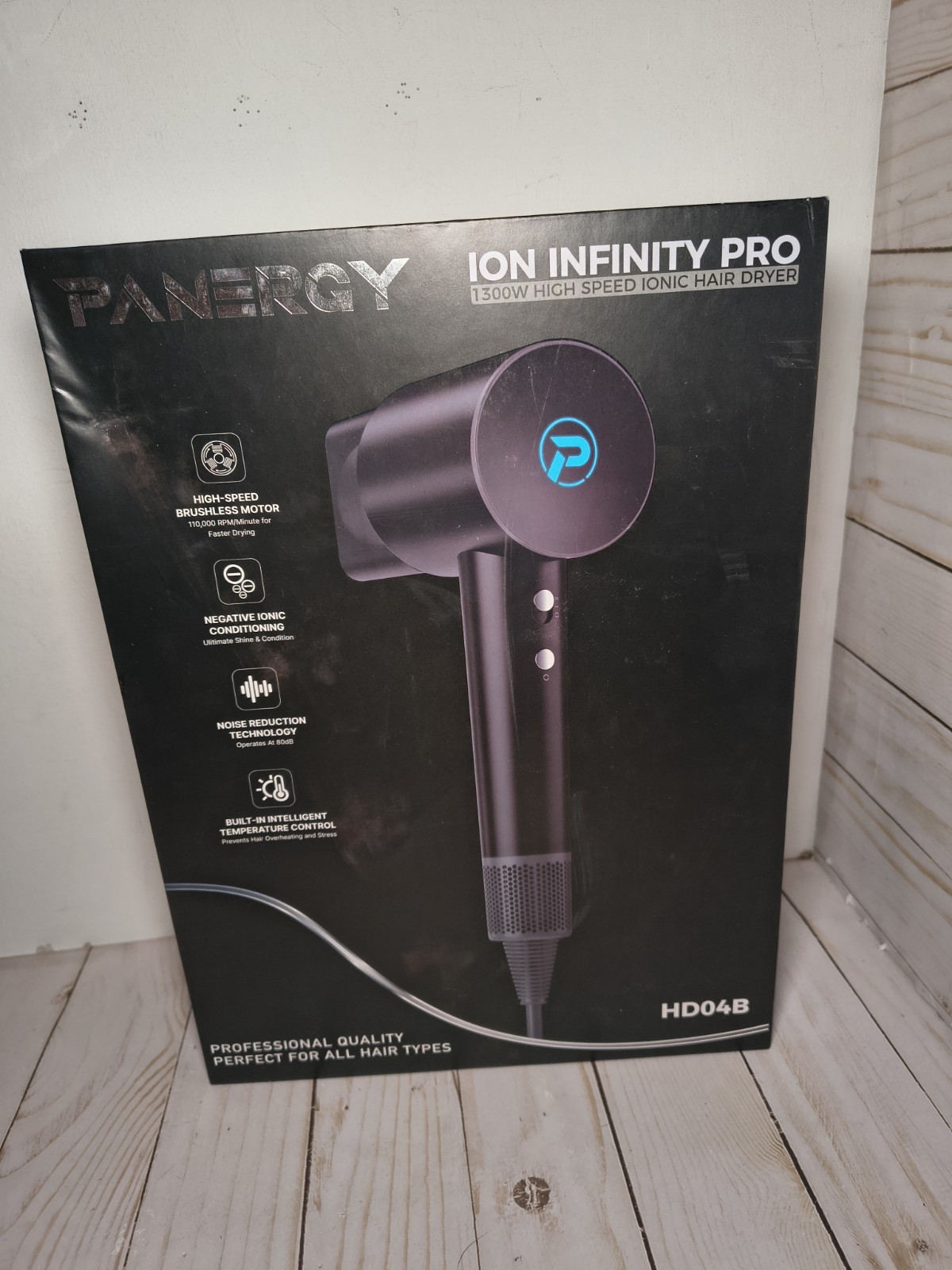 Panergy Ion Infinity Pro 1300w High Speed Ionic Hair Dryer New Open Box
