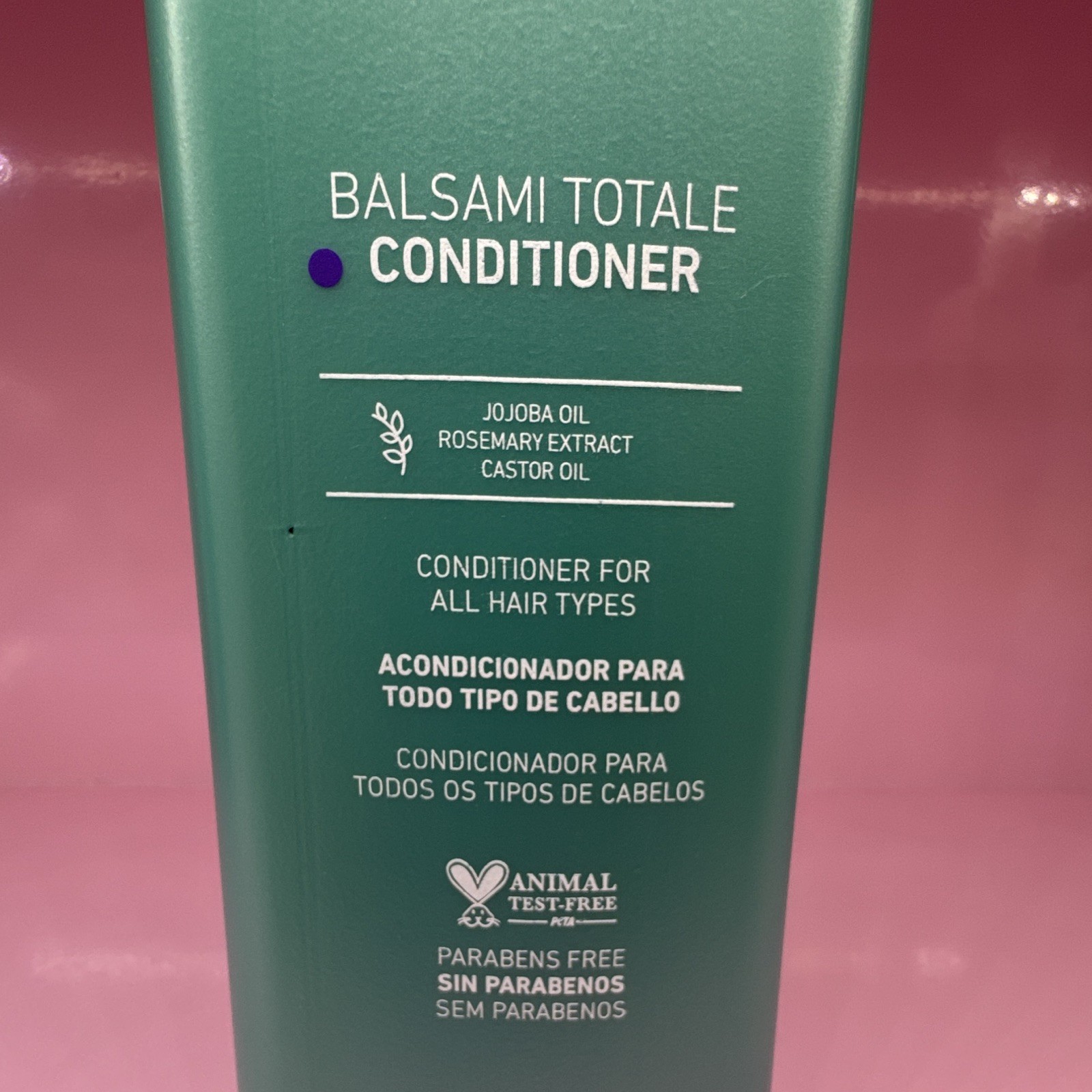 Tec Italy Moisture Balsami Totale Conditioner Paraben-Free Keratin 33.81