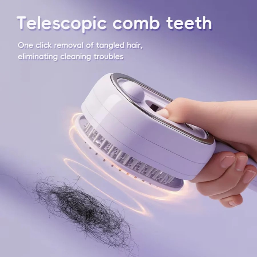 Electric Spray Air Cushion Massage Comb Rechargeable Self Cleaning Hair Brush