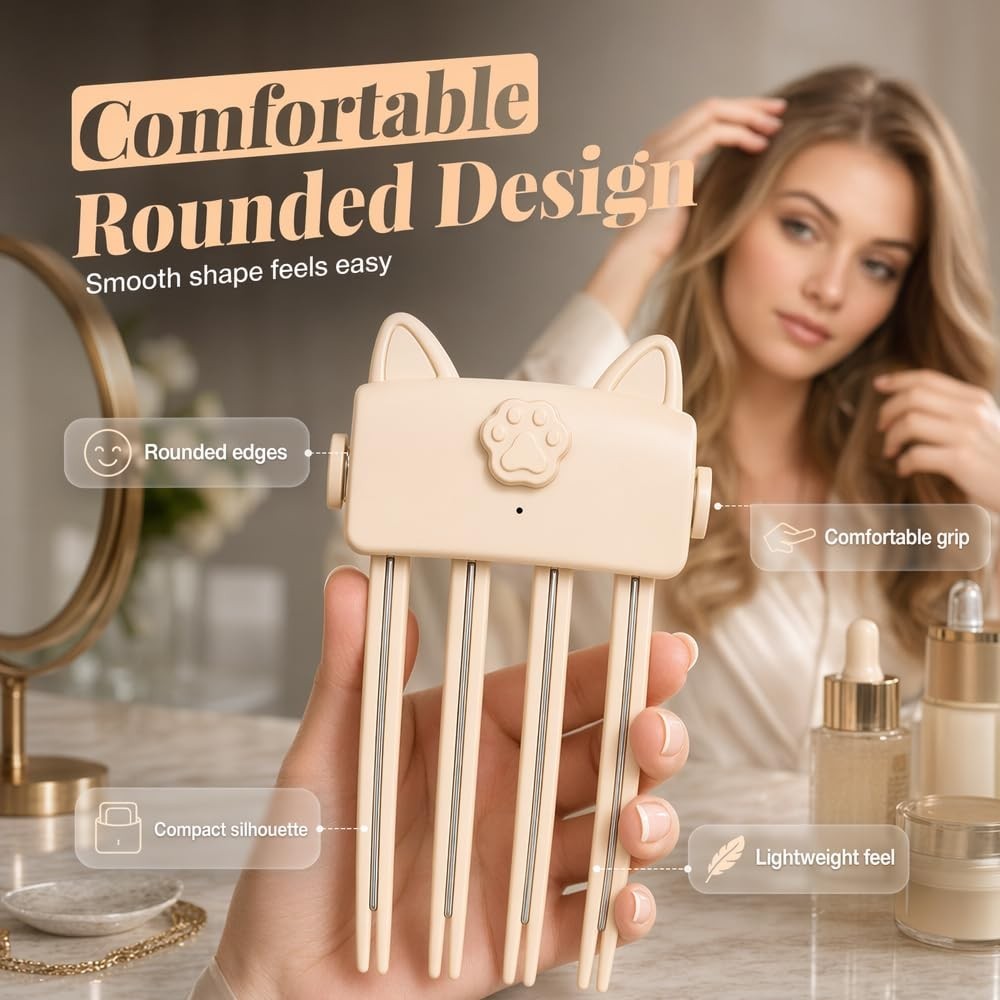 Wireless Heated Volumizing Root Lift Clip Volume Clips for Flat Fine Hair