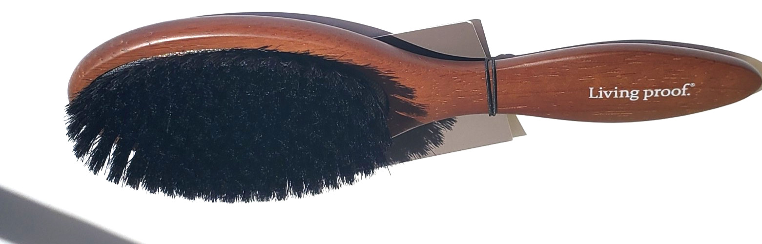 Natural Bristle Wooden Boar Bristle Hair Brush Standard Size Blue/Brown New