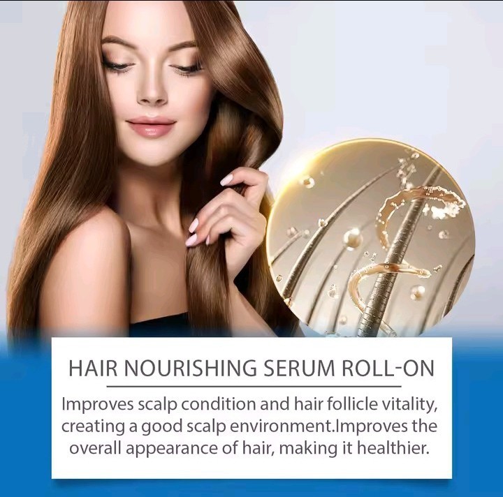Hoegoa Hair Nourishing Serum Roll-On 25ml Hair Growth Scalp Treatment with Rosem