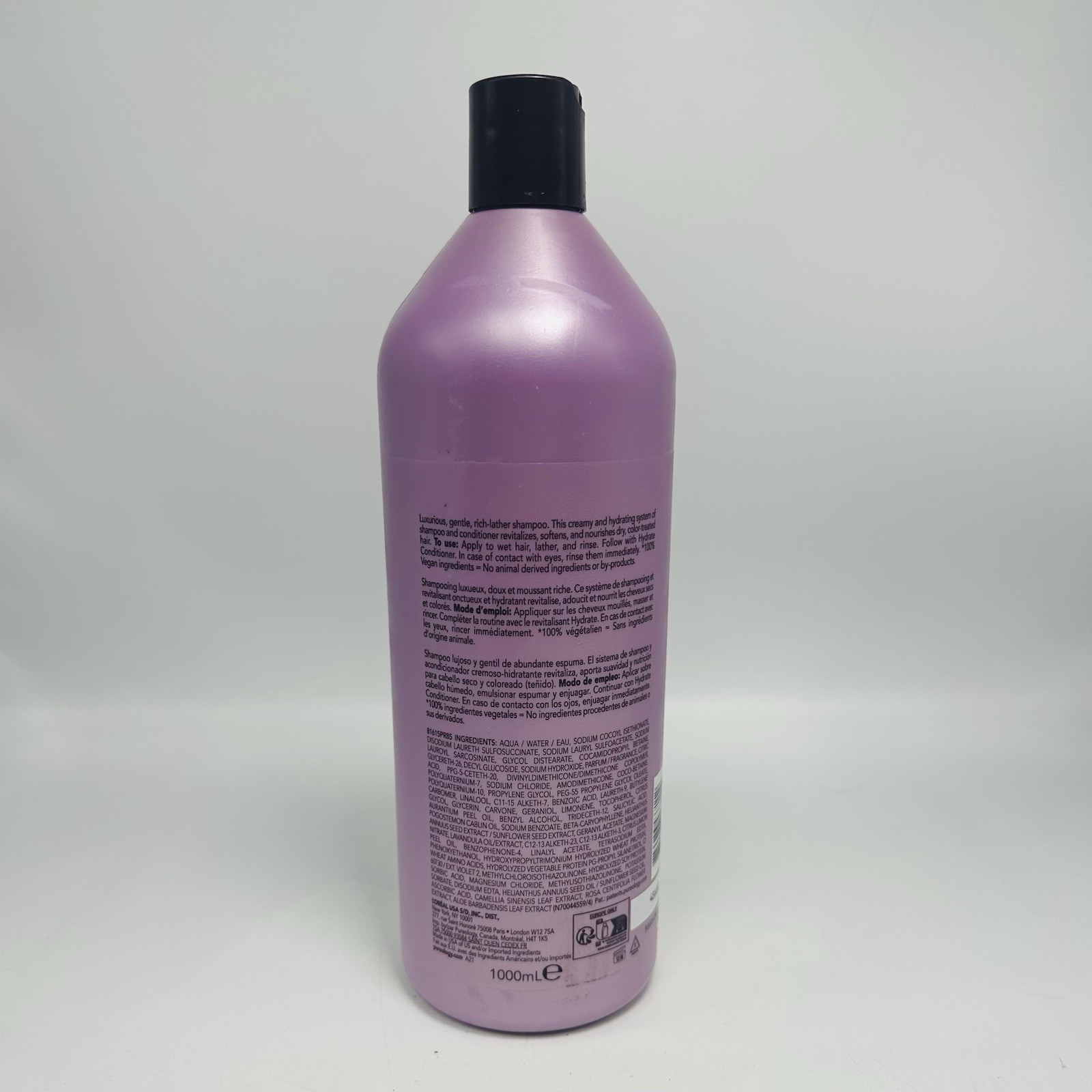 Pureology Hydrate Sheer Shampoo – 1 L / 33.8 fl oz – *NEW SEALED Broken Lid*