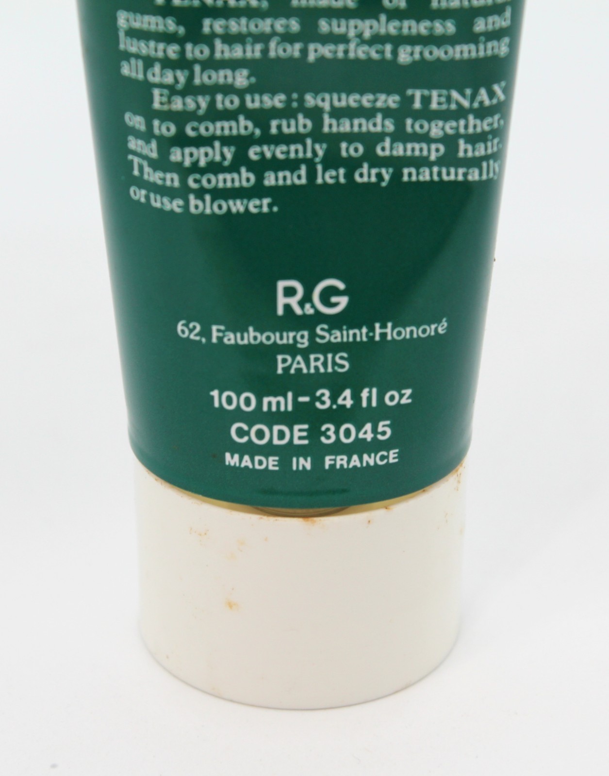 Vintage Tenax Hair Fixative R&G Paris 3.4 Fl. Oz NOS #525