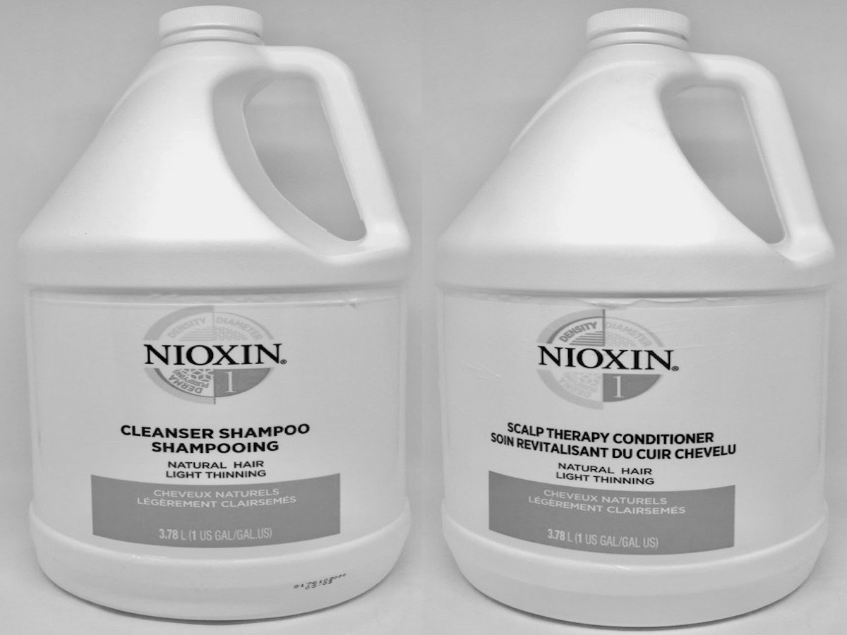 NIOXIN System 1 Cleanser Shampoo Gallon & Scalp Therapy conditioner Gallon Set