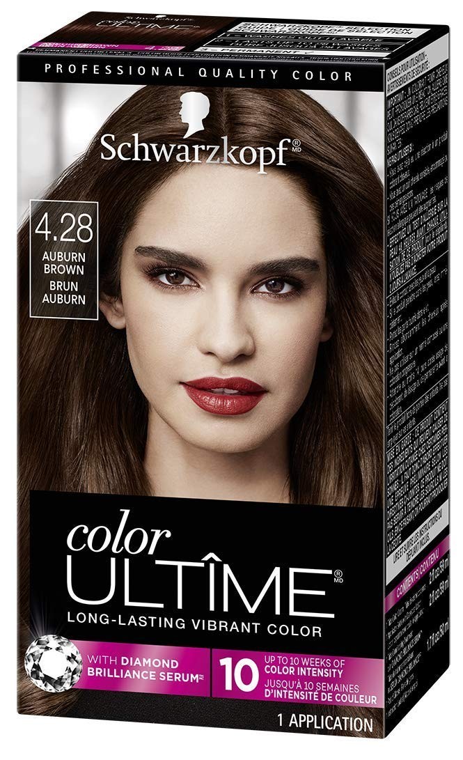 Schwarzkopf Color Ultime Hair Color Cream, 4.28 Auburn Brown