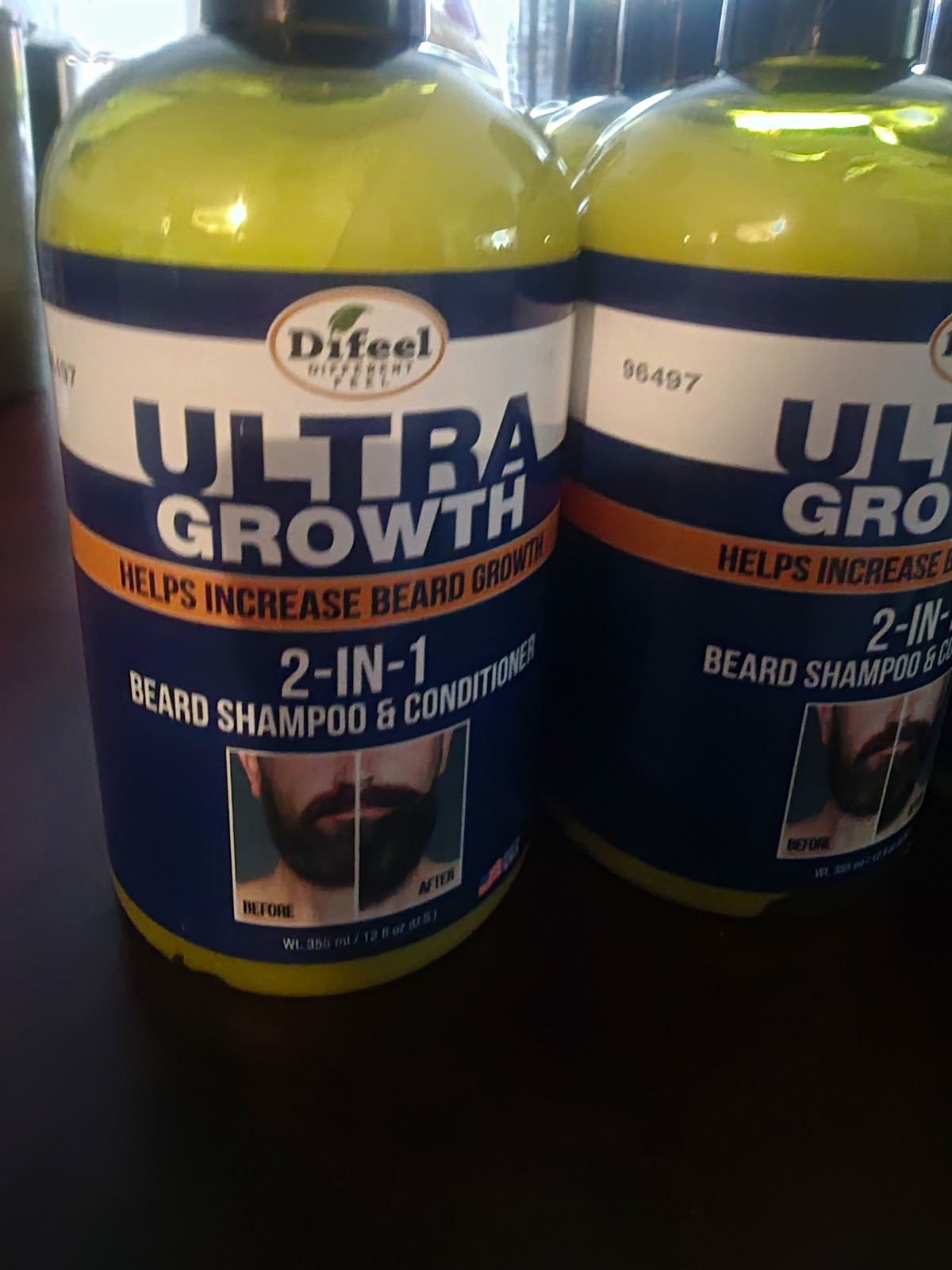 Difeel Ultra Growth Beard 2-in-1 Shampoo & Conditioner Liquid 12 fl oz 96497