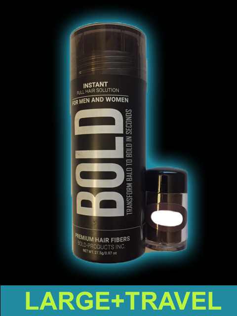 BOLD Dark Brown Black Medium Brown Gray 27.5g Hair Building Thickening Fibers US
