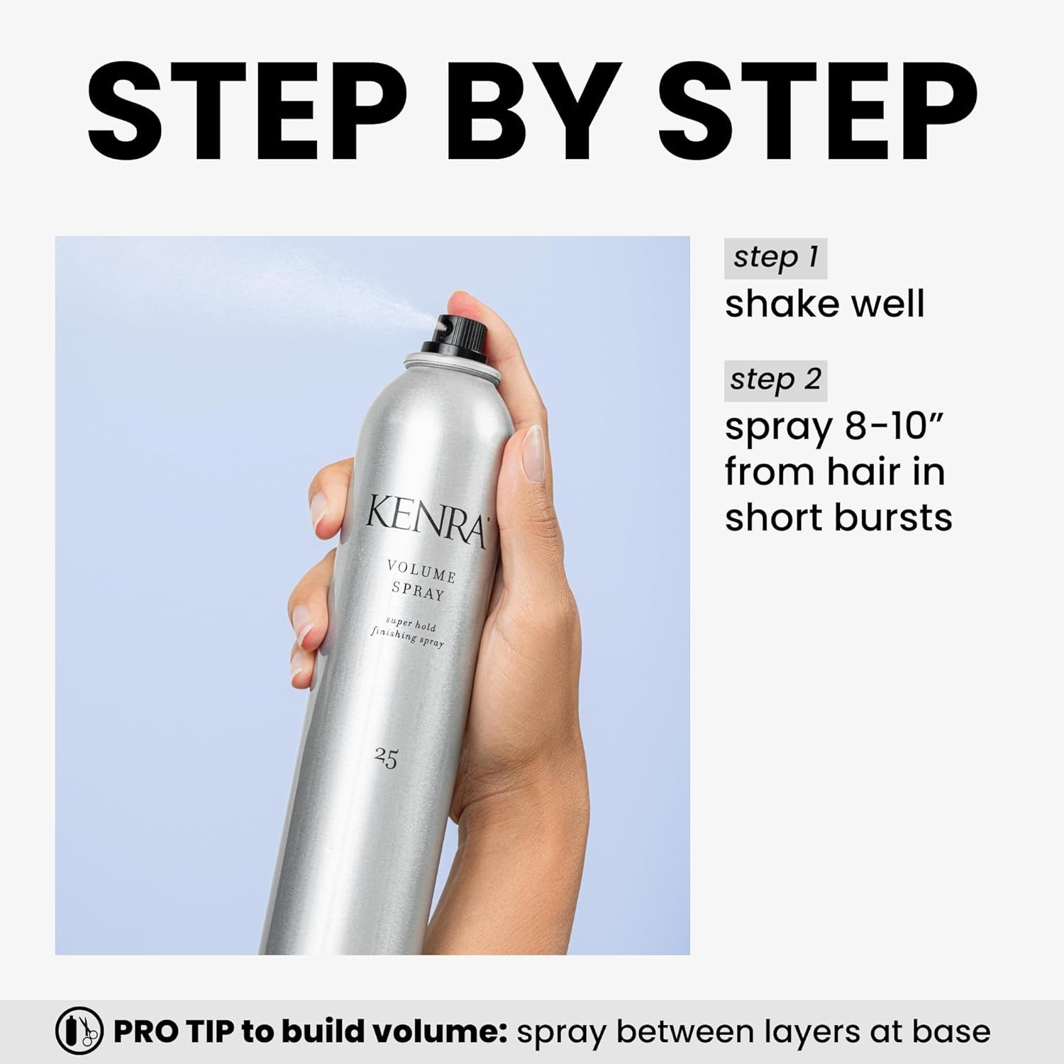 Volume Spray 25: Ultimate 120-Hour Super Hold Hairspray for All Hair Types