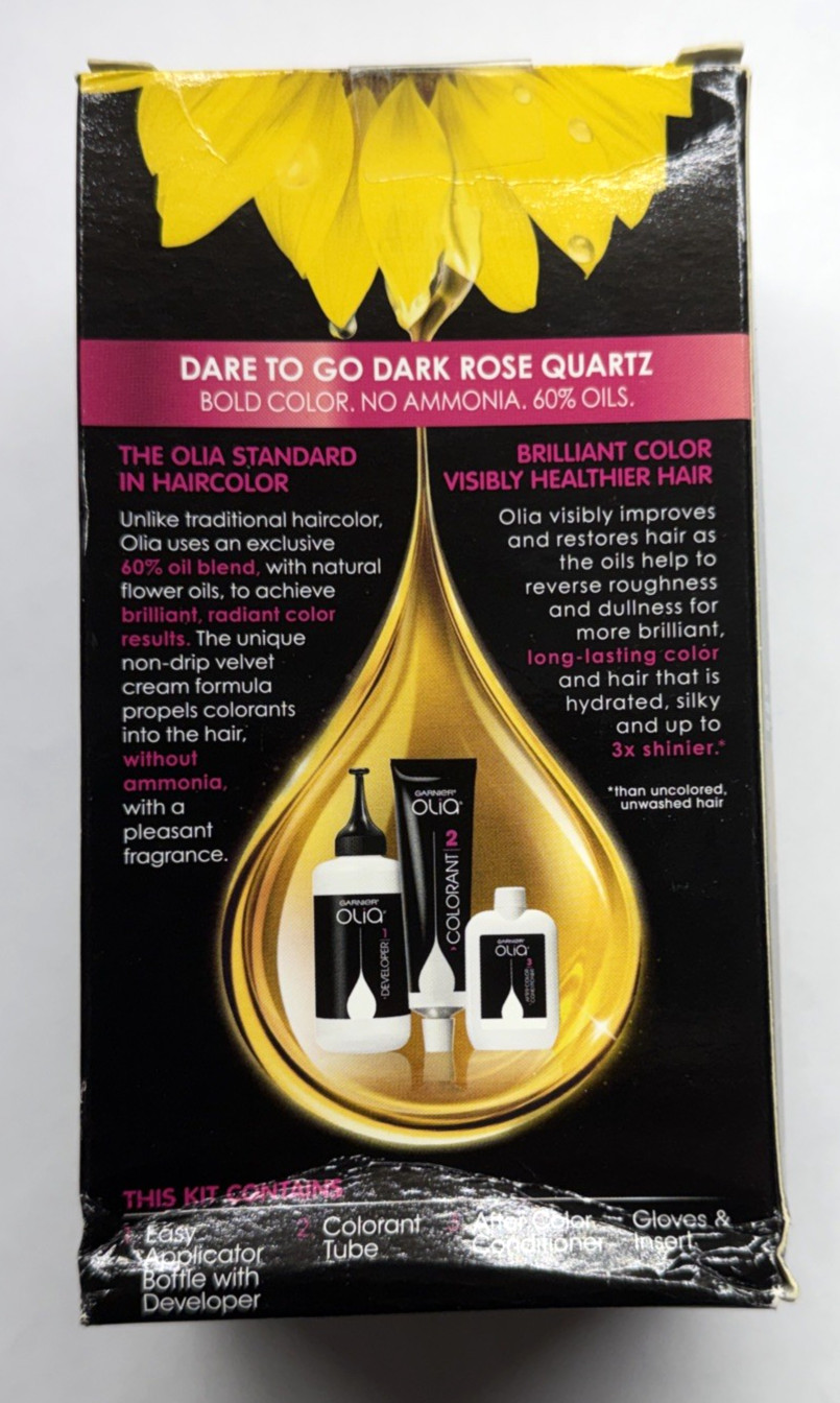 Garnier Olia Bold Ammonia-Free Brill’t Color Oil-Rich 7.20 Dark Rose Quartz