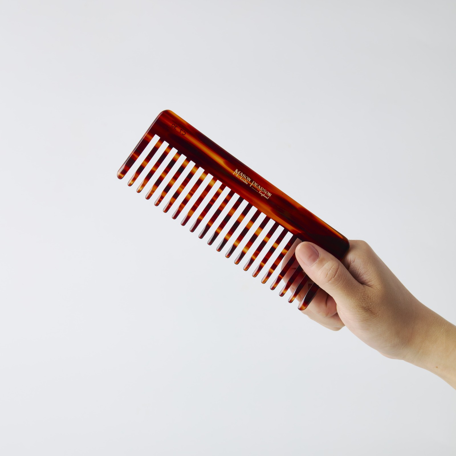 RAKE COMB 16.3 x 6cm (6.4×2.4in) C7 Mason Pearson Unisex Handmade New