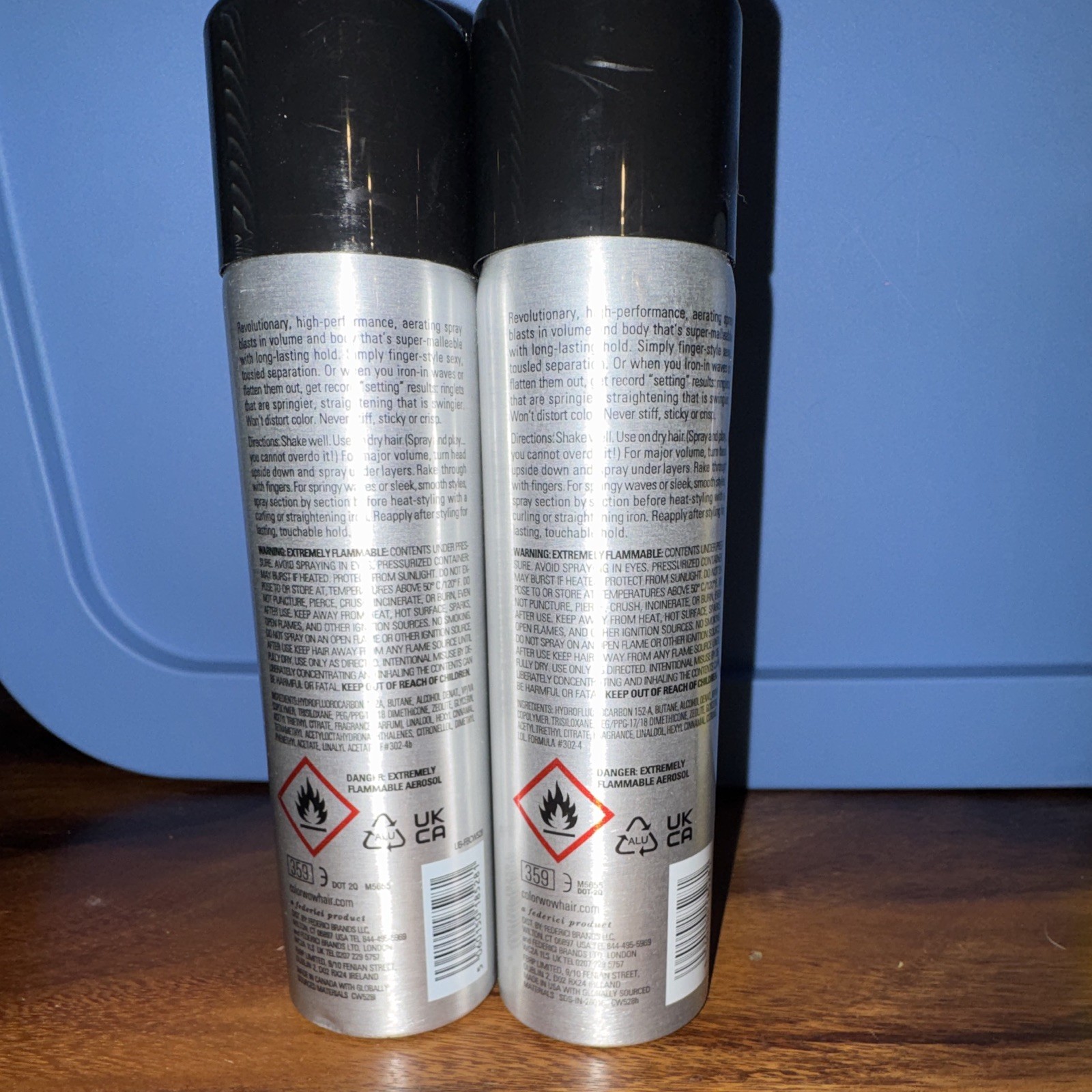 Color Wow Style on Steroids Texturizing Finishing Spray Heat Protect 7 oz LOT/2