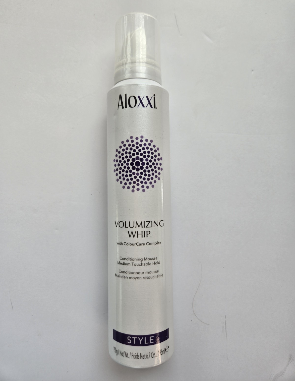 Aloxxi Style Volumizing Whip Conditioning Mousse Medium Hold Panthenol 7oz