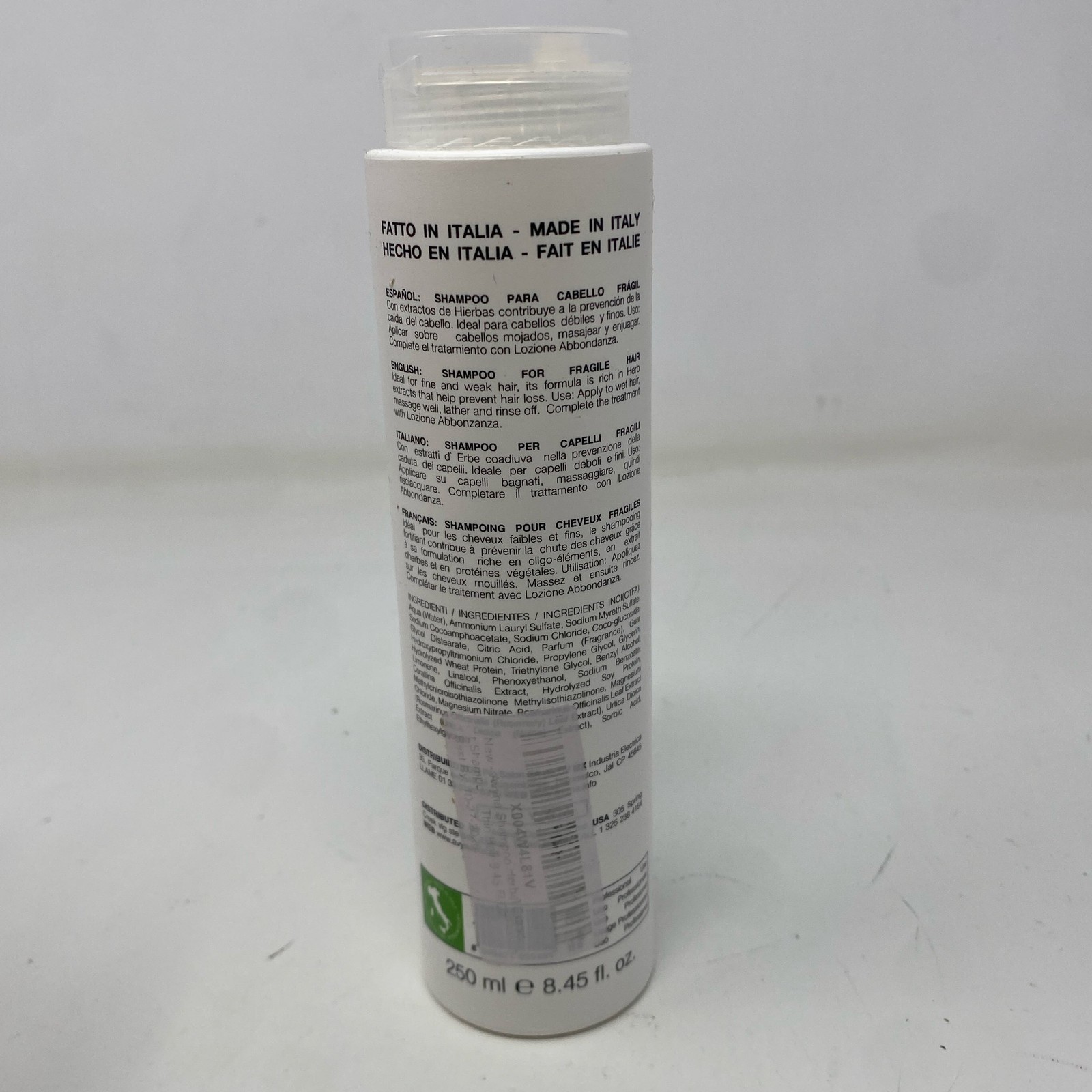 Avyna Shampoo Abbondanza 250ml White Herbal Extract Thin Hair – 2 PACK
