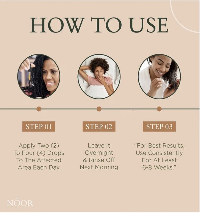 NOOR Super Hair Serum 2fl oz Hair Growth Liquid with Natural Ingredients
