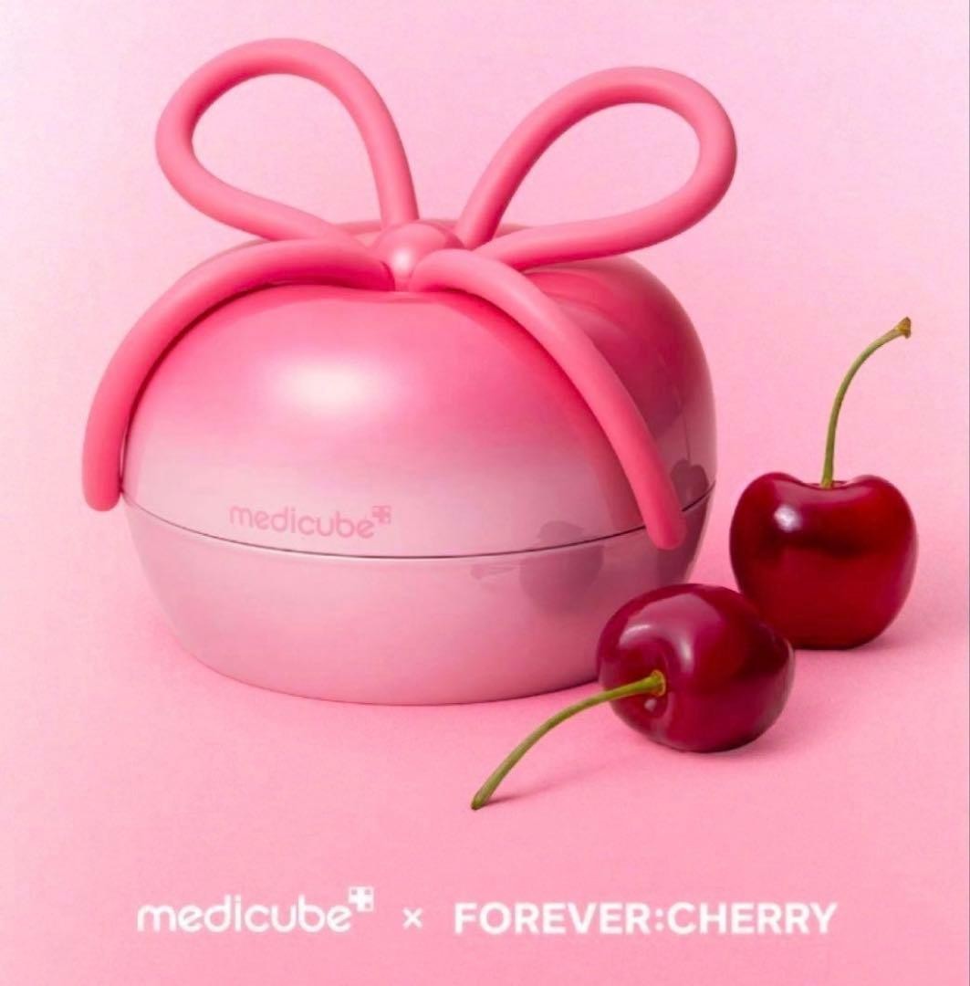 medicube x FOREVER:CHERRY Hair Brush Ribbon Cherry Pink Detangling NEW Popular