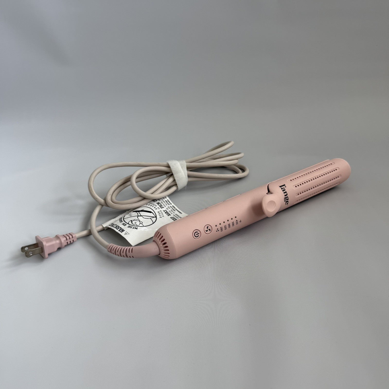 L’ange Le Duo 360° Airflow Titanium Hair Styler Straightener Pink Working A133