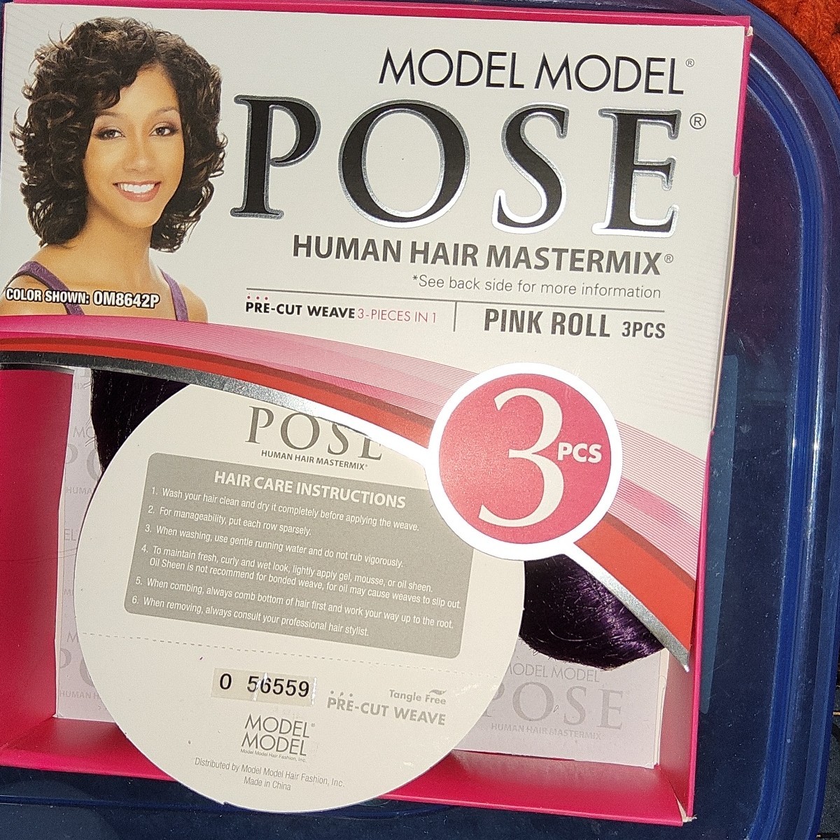 Model Pose Pre-Cut Weave Pink Roll, 3pc OT PURPLE