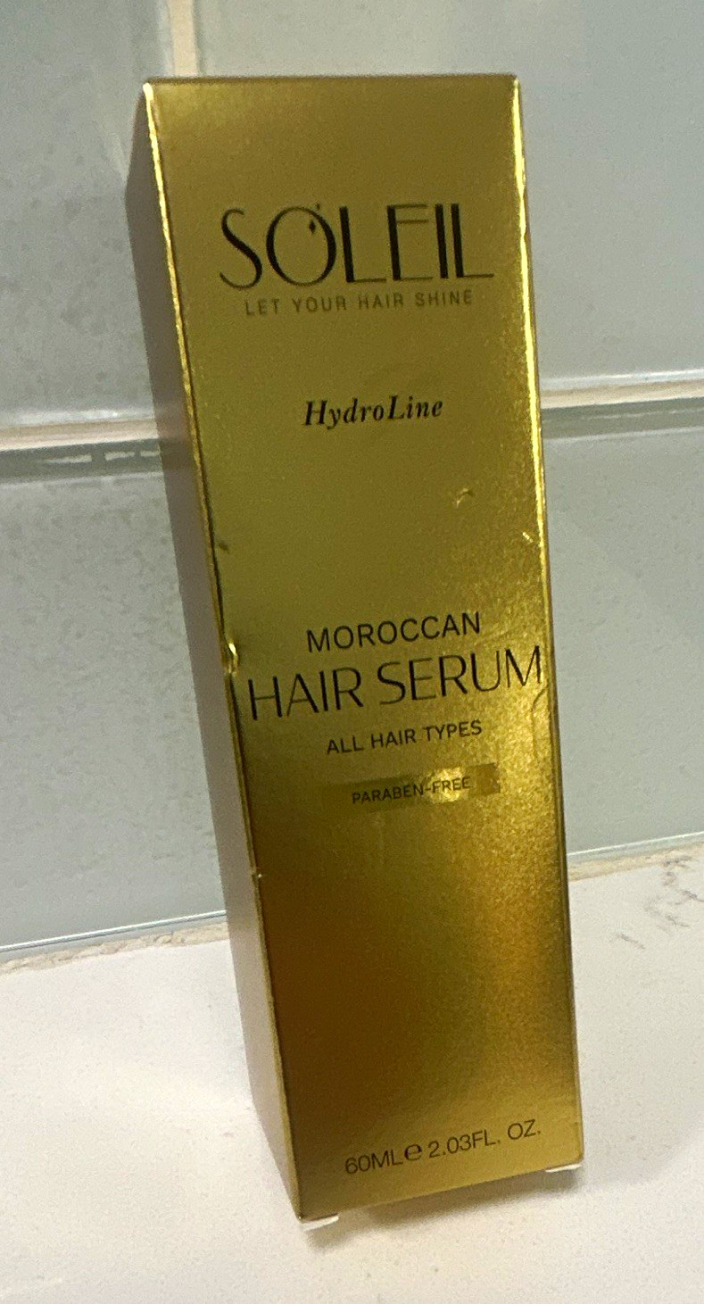 Soleil HydroLine NEW RARE Moroccan Hair Serum Argan Oil Paraben-Free MSRP:$249