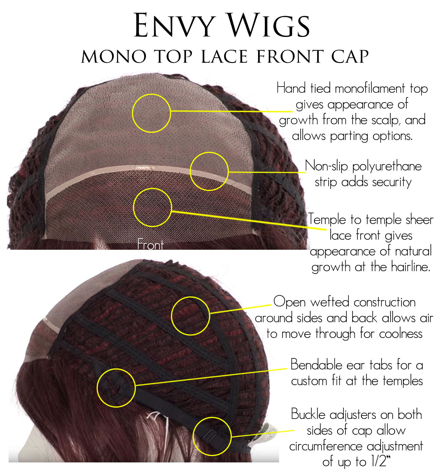DELANEY Wig by ENVY, *ALL COLORS!* Lace Front with Mono Top, NEW
