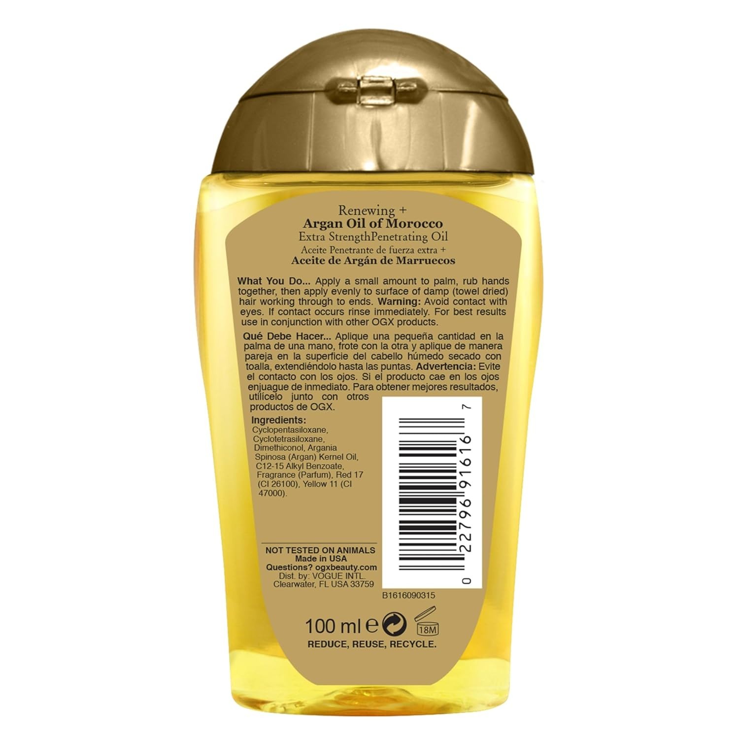 OGX Argan Oil of Morocco Extra Penetrating Oil for Renewing Plus 100ml