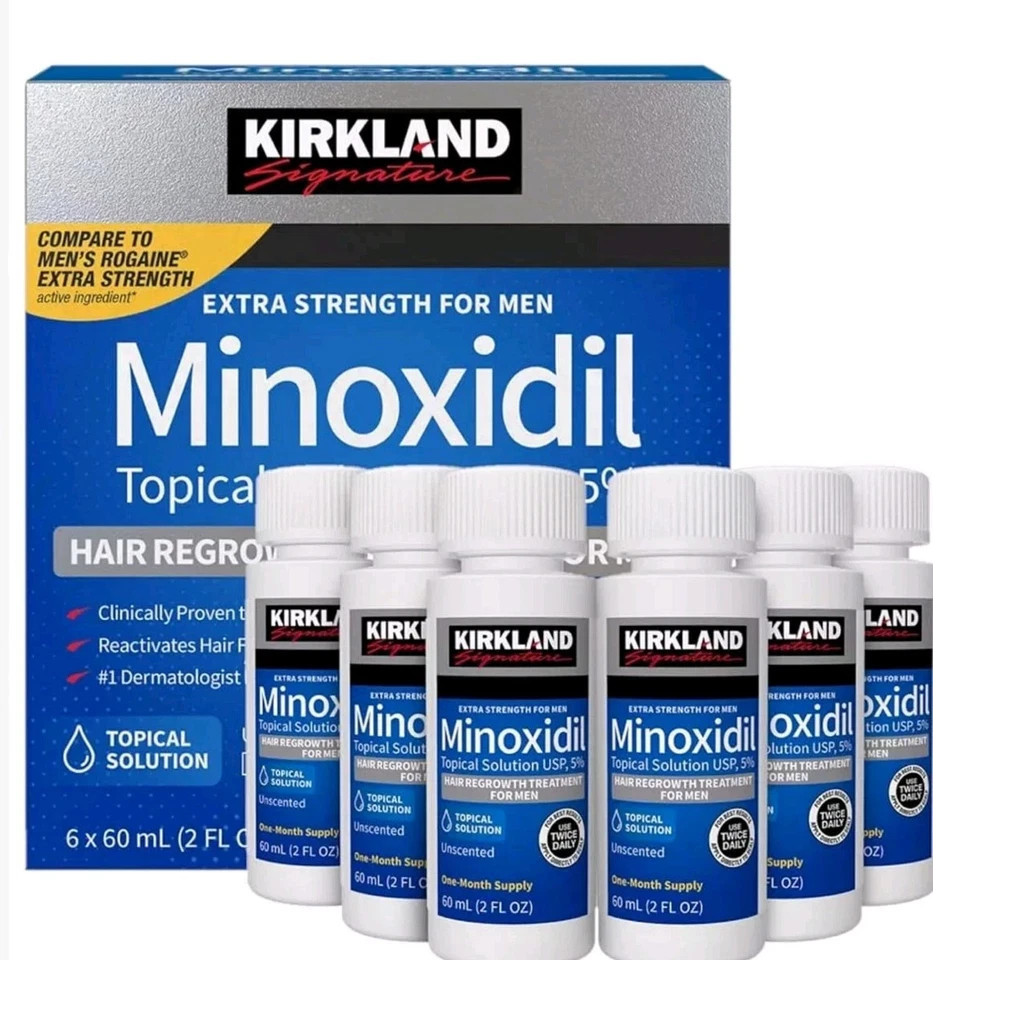 Kirkland Signature Minoxidil Topical Solution USP 5% for Men, Unscented, 6-Month