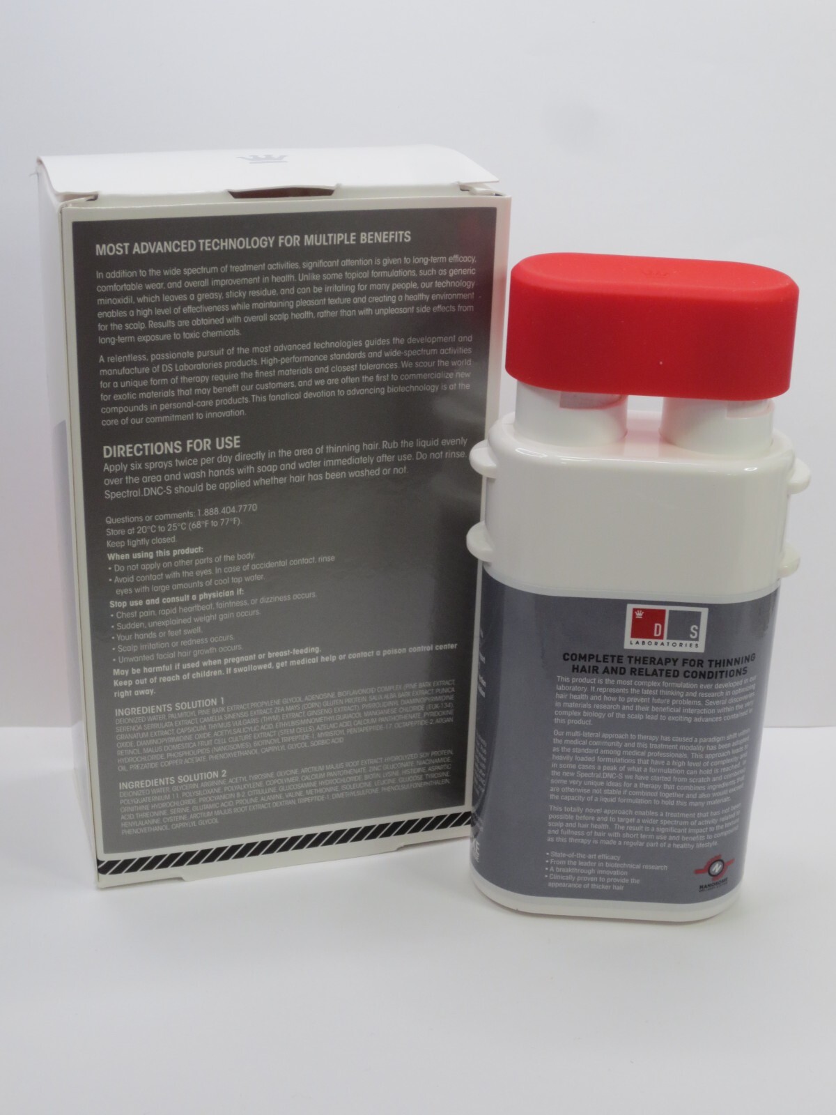 DS LABORATORIES BREAKTHROUGH HAIR SUPPORT SYSTEM FOR THINNING HAIR 4 OZ BOXED