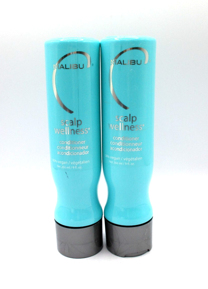 Lot/2 Malibu C Scalp Wellness Conditioner ~ 9 oz / 266 ml x 2 ~
