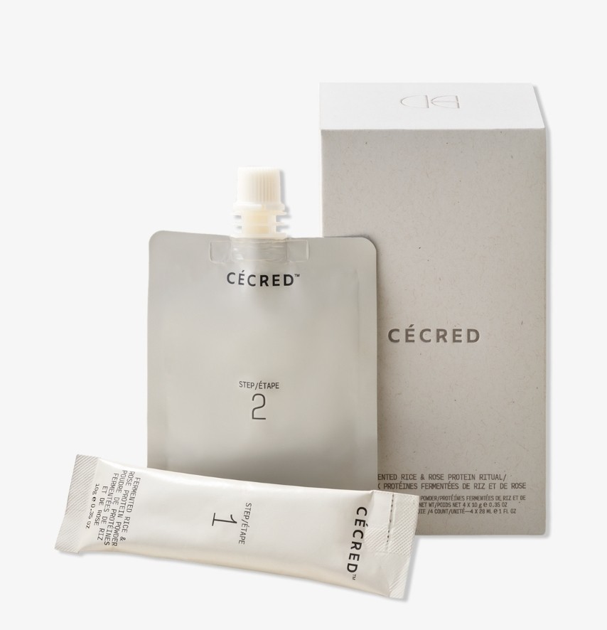 CÉCRED Fermented Rice & Rose Protein Ritual Hair Mask, For All Hair Types (4 ct)