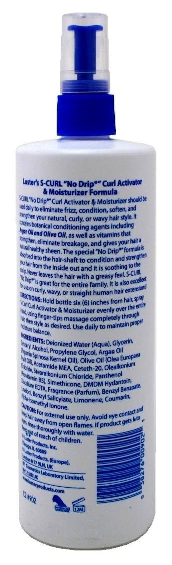 Curl Activator Moisturizer, No Drip Formula, 16 Fl Oz – Hydrating Curl Cream