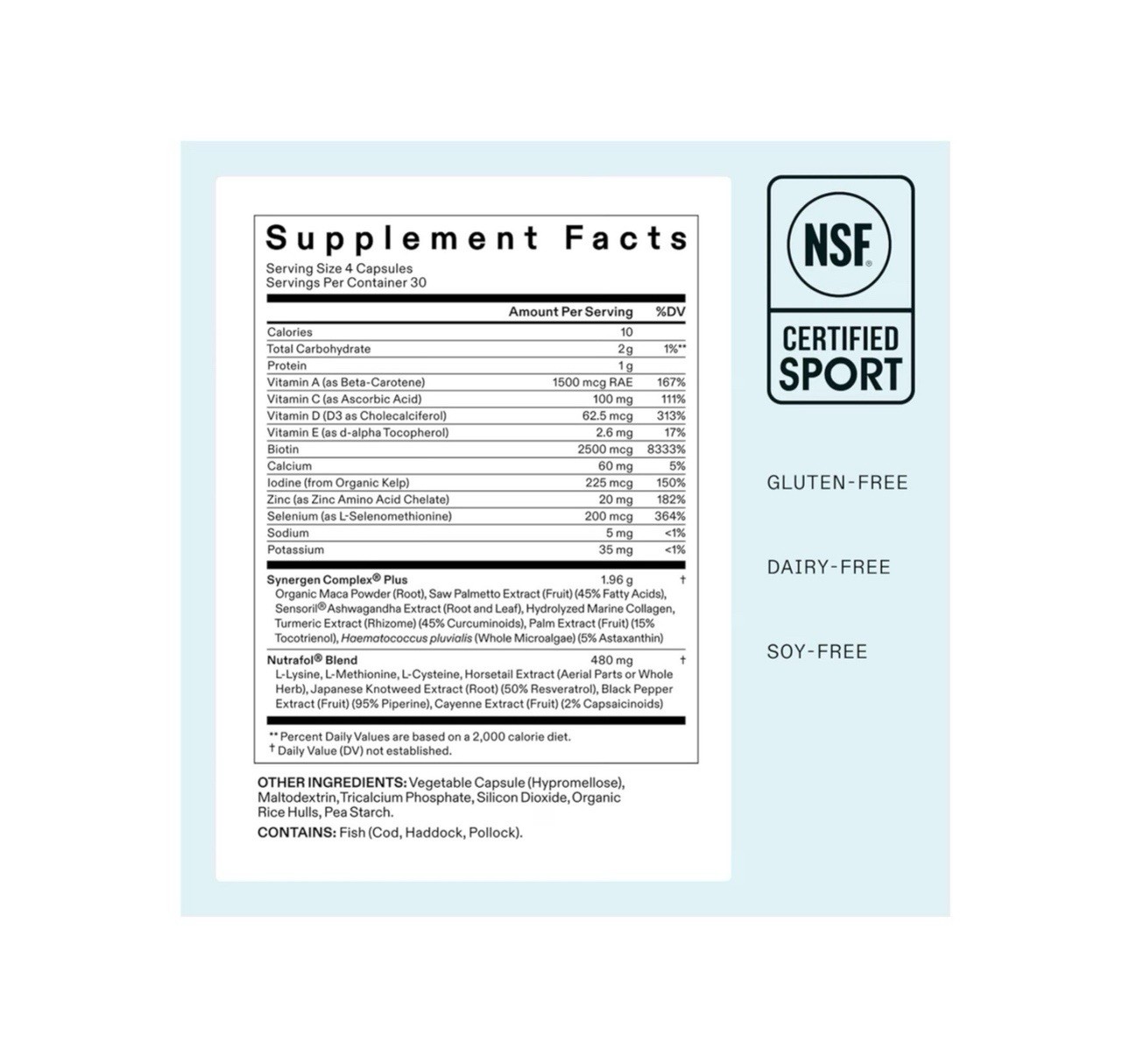Nutrafol Women’s Balance Hair Growth Supplement Capsules 120ct UNOPENED