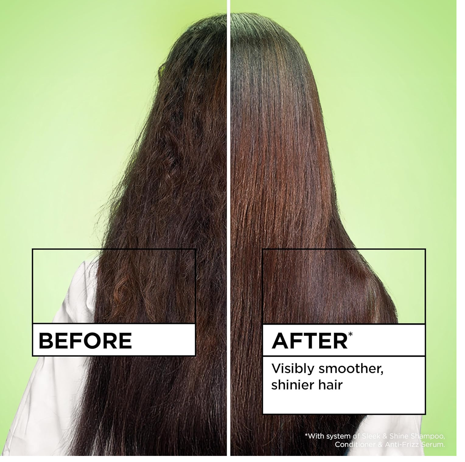 Garnier Fructis Sleek & Shine Anti-Frizz Serum, Frizzy, Dry Hair, 5.1 fl oz.*