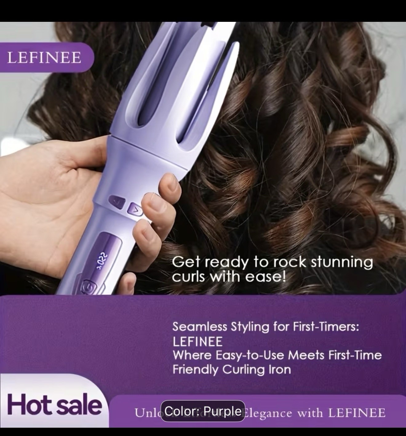 Fast Heating Anti-Scald Hair Curler – Stylish Automatic Wand for Beautiful Curls