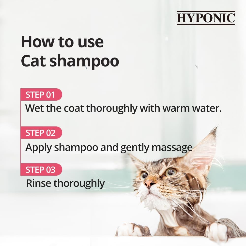 HYPONIC G400 Hypoallergenic Shampoo for Cats Unscented 10.14 oz