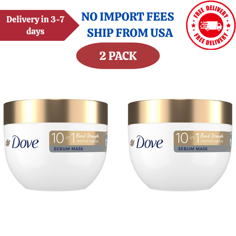 2 PACK Dove 10-in-1 Bond Strength Serum Mask, 9.2 OZ