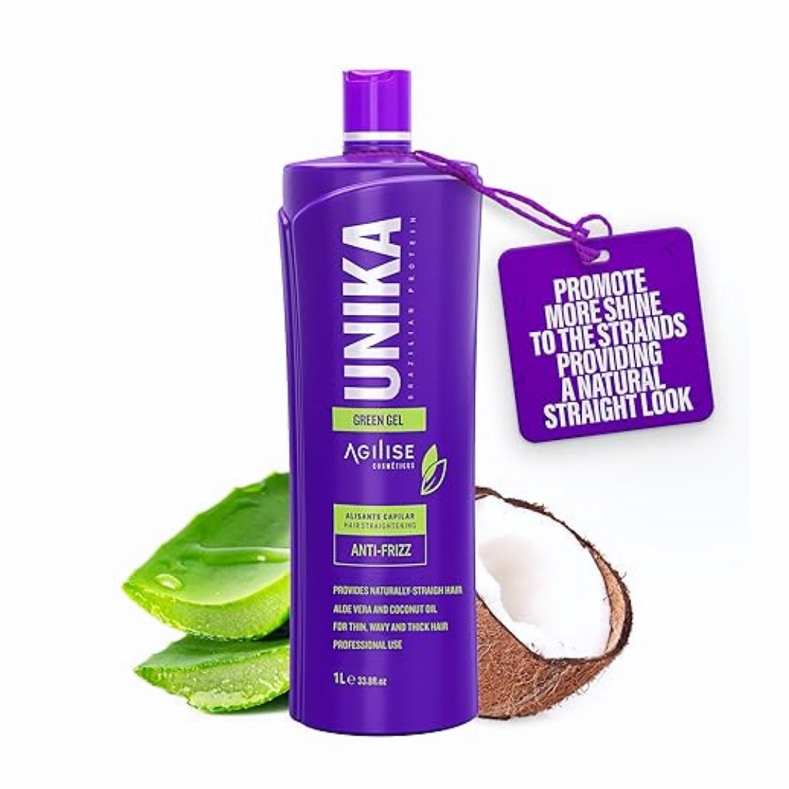 Agilise Unika Green Gel Hair Straightening – 1L