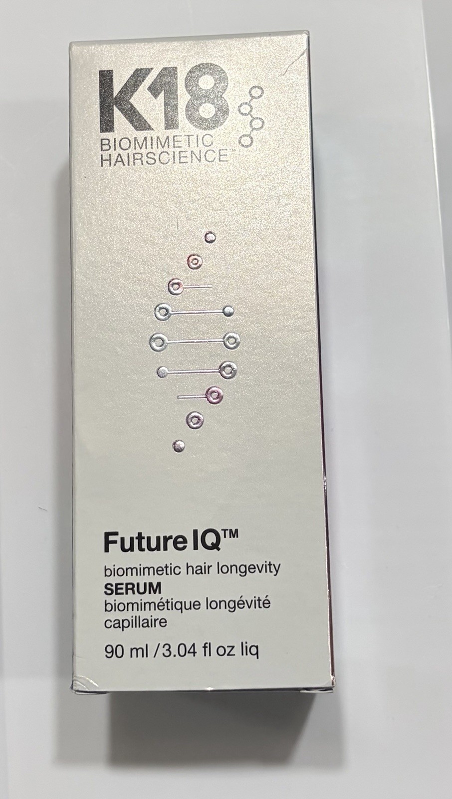 K18 Future IQ Biomimetic Hair Longevity Serum, 90 ml / 3.04 fl oz $130 MRSP
