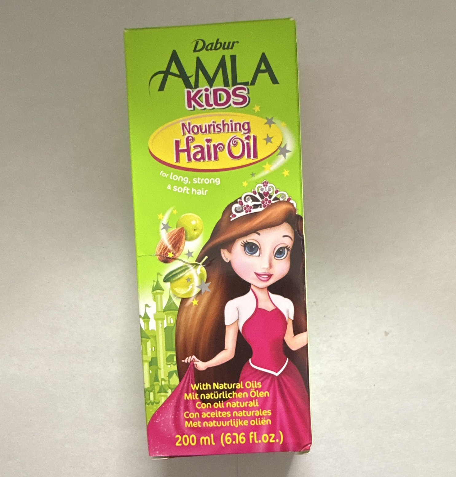 Dabur Amla Kids Nourishing Hair Oil w/ Natural Oils Amla Olive Almond 200ml