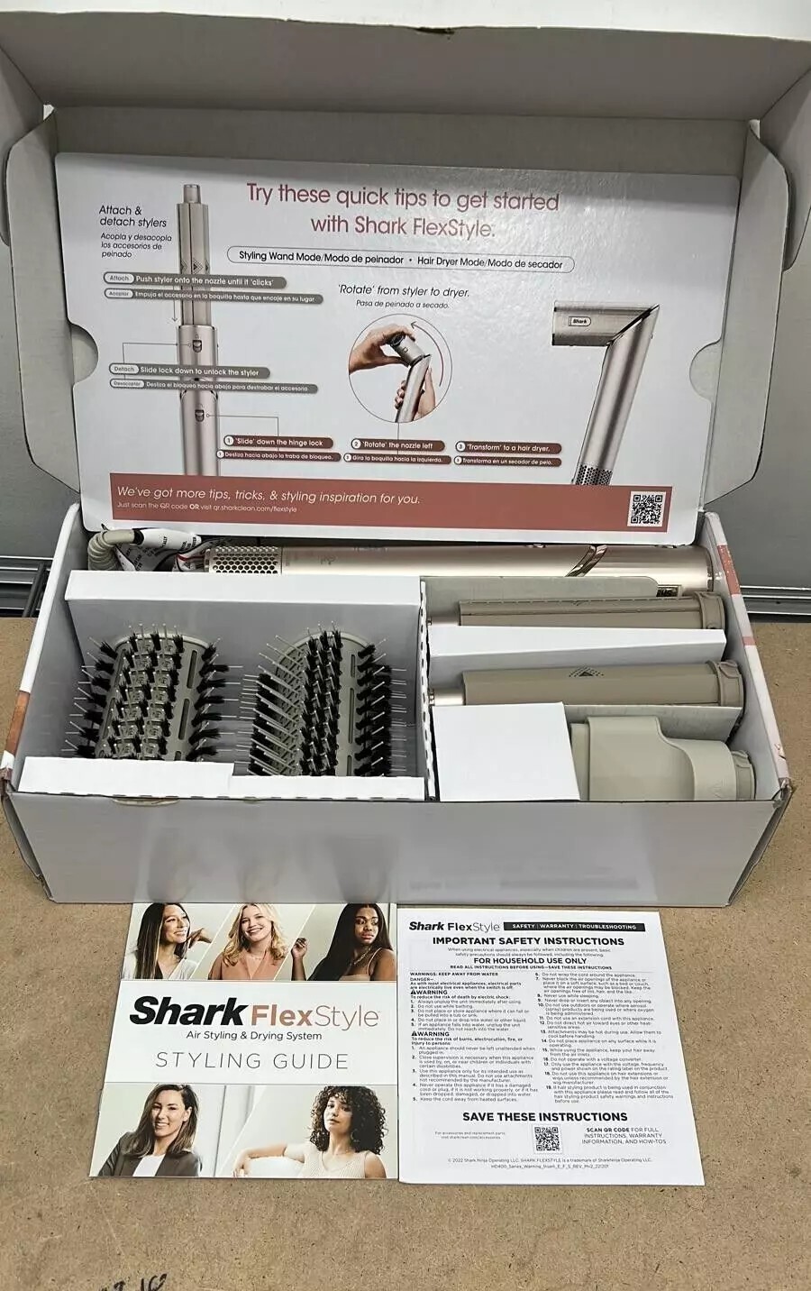 Brand New Shark HD430 FlexStyle Air Drying and Styling System US