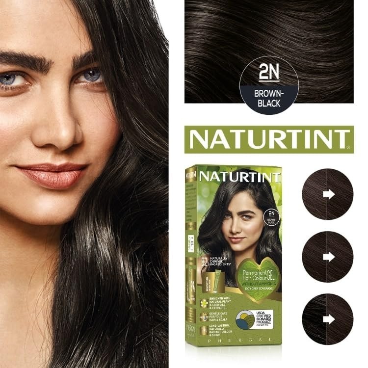 2N Brown Black Ammonia-Free Permanent Hair Color – & Cruelty-Free Formula